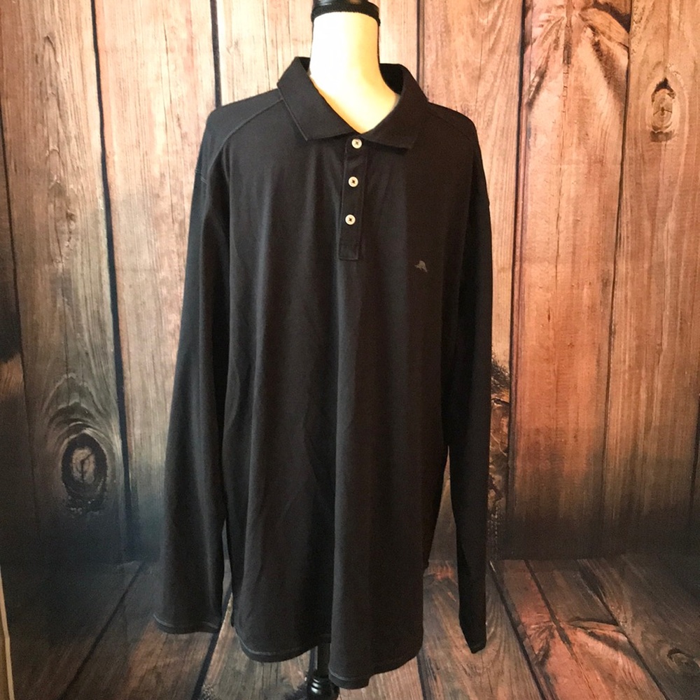 NWT Tommy Bahama Long Sleeve Black XLT Shirt